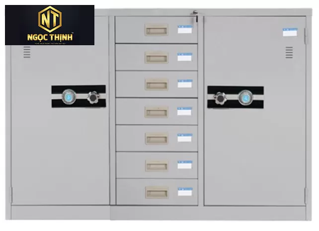 Tủ sắt sơn tĩnh điện 3 khoang TU118-7D Tủ sắt sơn tĩnh điện 3 khoang TU118-7D